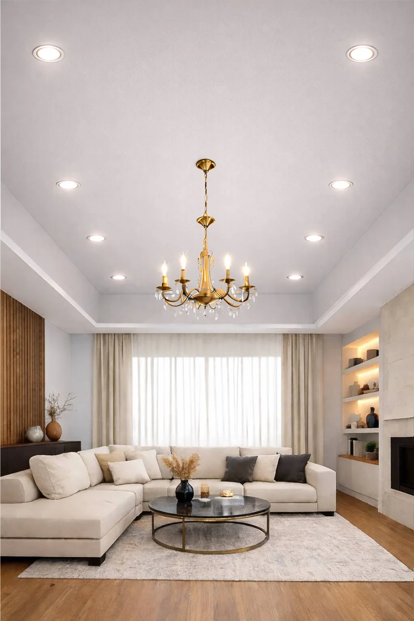 Потолок Матовый, цвет Серый бетонный